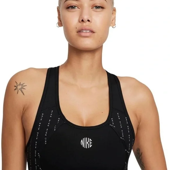 NWT Nike Dri-FIT Sports Bra Black - Picture 2 of 7